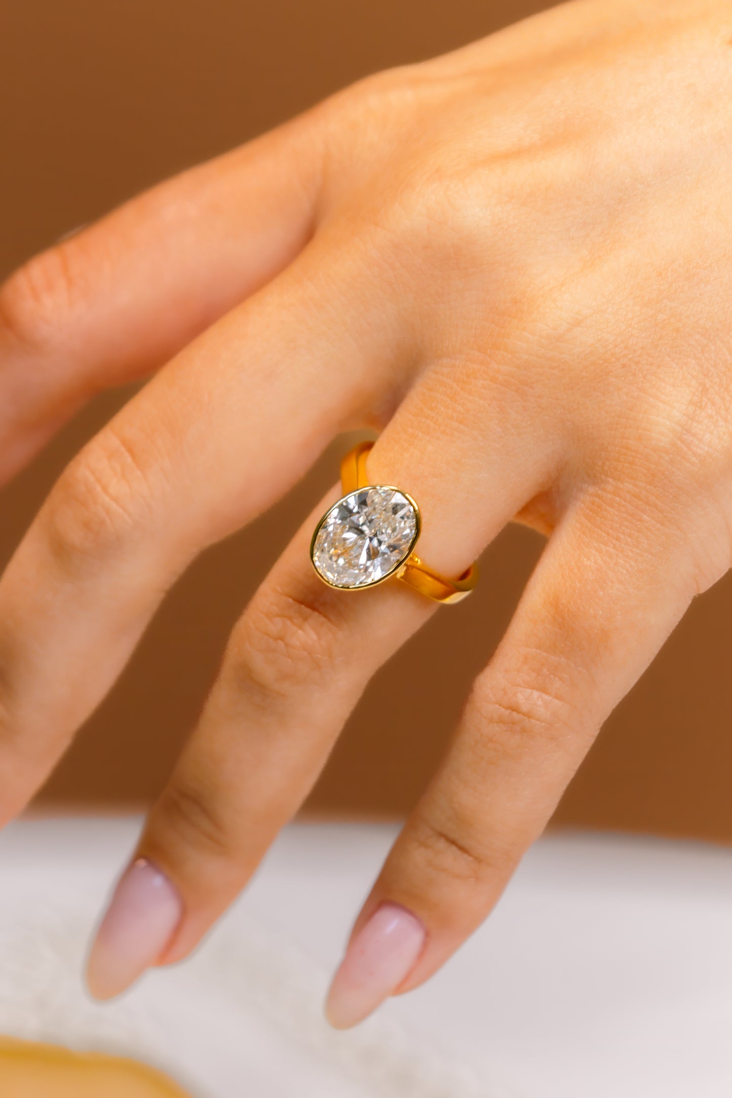 The Florence Bezel Oval Ring