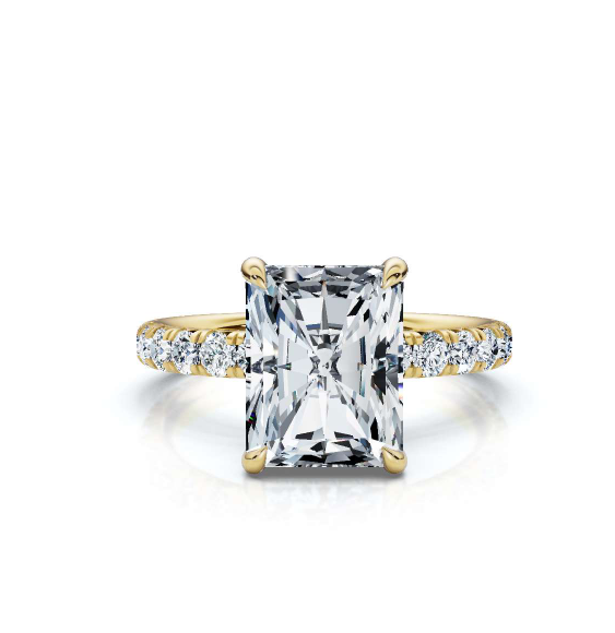 The Juliet Pave Radiant Engagement Ring