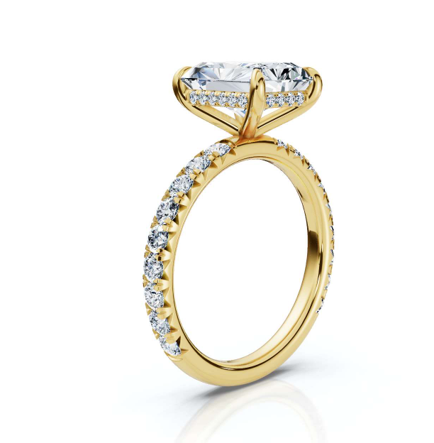 The Juliet Pave Radiant Engagement Ring