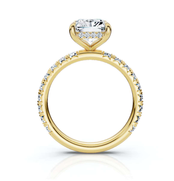 The Juliet Pave Radiant Engagement Ring
