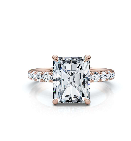 The Juliet Pave Radiant Engagement Ring