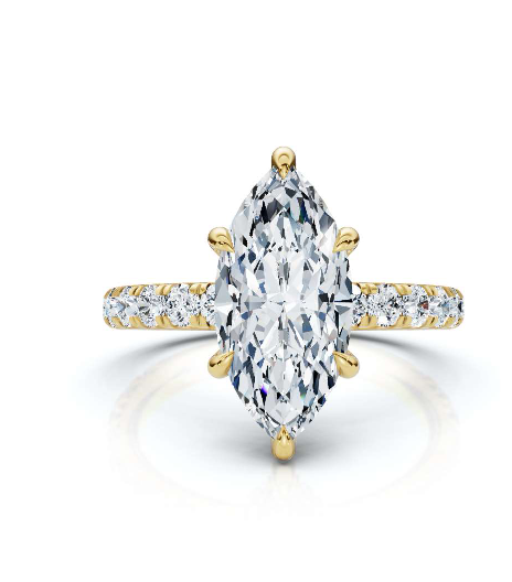 The Juliet Pave Marquise Engagement Ring