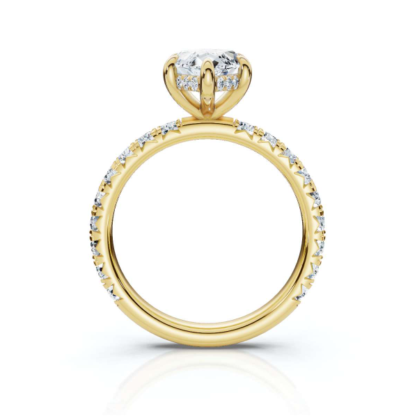 The Juliet Pave Marquise Engagement Ring