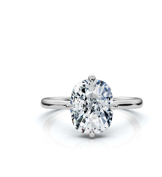 The Juno Cushion Solitaire