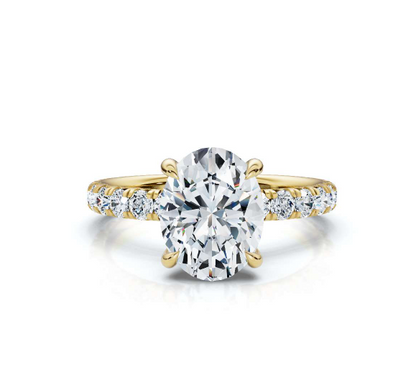 The Juliet Pave Oval Engagement Ring