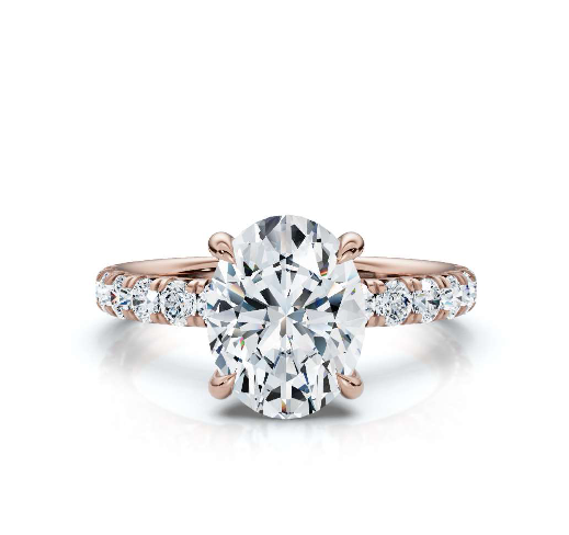 The Juliet Pave Oval Engagement Ring