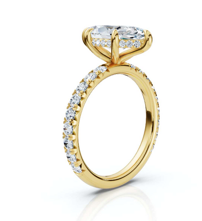 The Juliet Pave Marquise Engagement Ring