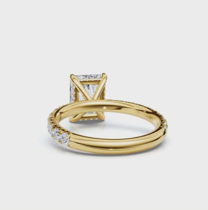 The Juliet Pave Radiant Engagement Ring