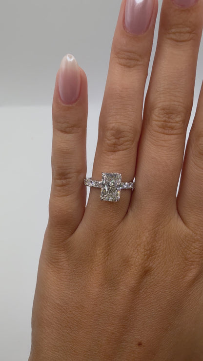 The Juliet Pave Radiant Engagement Ring