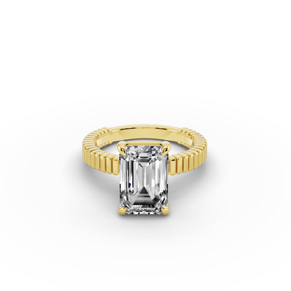 The Goldie Emerald Solitaire